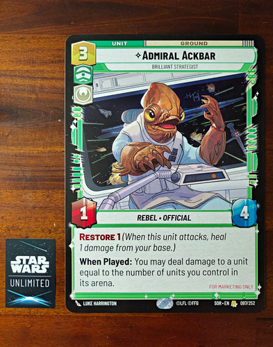Star wars unlimited admiral - wars,